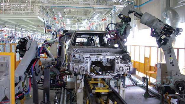 汽車焊裝車間生產現場